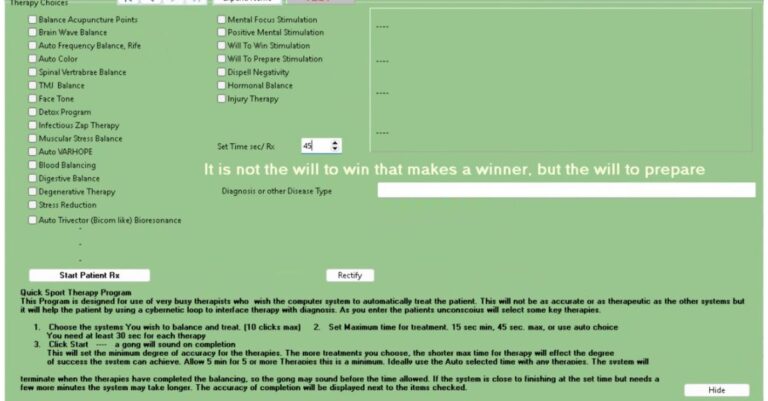 Painel Quick Therapy